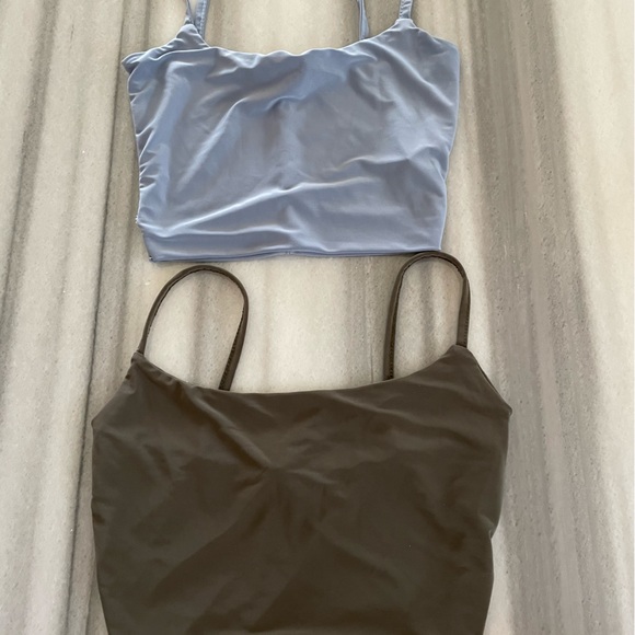 Bundle of 2 Crop Tops - Blue & Green - New - Picture 8 of 9